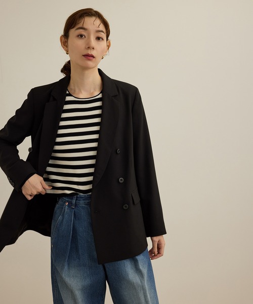 ROPE'（ロペ）の「ウールテーラードジャケット/撥水（テーラードジャケット・レディース・ホワイト/ブラック・38/36）」の10枚目の写真