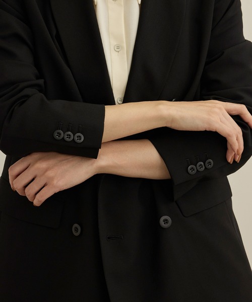 ROPE'（ロペ）の「ウールテーラードジャケット/撥水（テーラードジャケット・レディース・ホワイト/ブラック・38/36）」の13枚目の写真