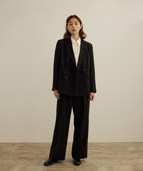 ROPE'（ロペ）の「ウールテーラードジャケット/撥水（テーラードジャケット・レディース・ホワイト/ブラック・38/36）」の15枚目の写真