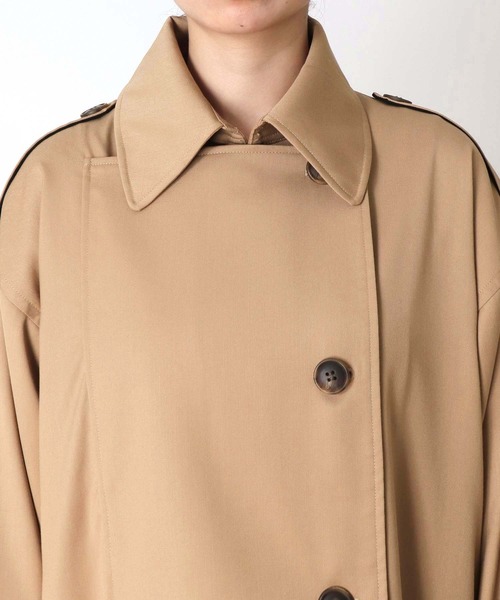 Three Four Time（ｽﾘｰﾌｫｰﾀｲﾑ）の「バイカラートレンチコート（トレンチコート・レディース・ベージュ・FREE）」の7枚目の写真
