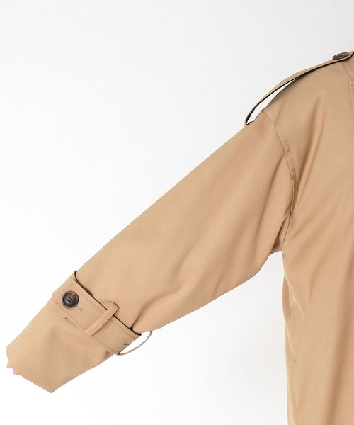 Three Four Time（ｽﾘｰﾌｫｰﾀｲﾑ）の「バイカラートレンチコート（トレンチコート・レディース・ベージュ・FREE）」の8枚目の写真