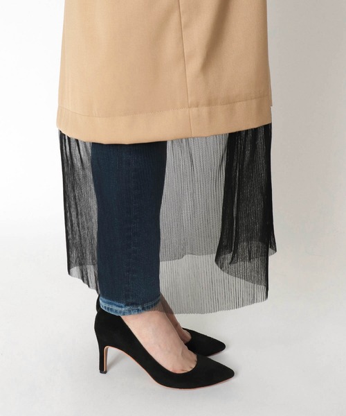 Three Four Time（ｽﾘｰﾌｫｰﾀｲﾑ）の「バイカラートレンチコート（トレンチコート・レディース・ベージュ・FREE）」の10枚目の写真