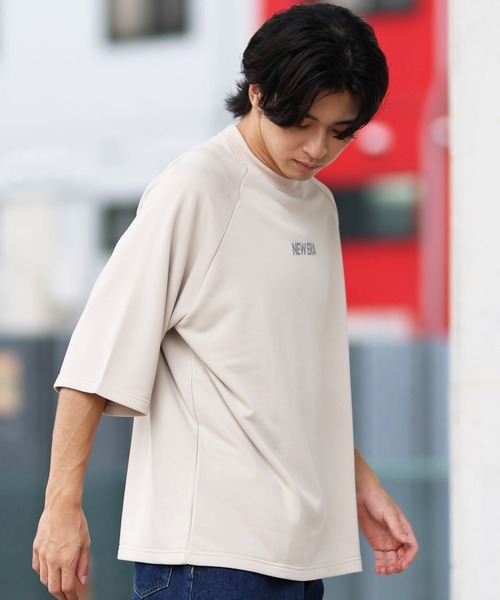 NEW ERA(ニューエラ)の「NEW ERA/ニューエラ 半袖Tシャツスウェット ワンポイント 速乾 14410162/14410163(スウェット・メンズ・ブラック/ベージュ・L/XXL/M/XL)」の7枚目の写真