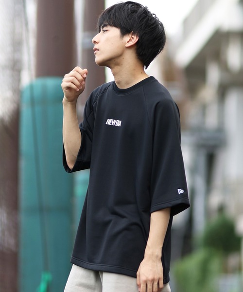 NEW ERA(ニューエラ)の「NEW ERA/ニューエラ 半袖Tシャツスウェット ワンポイント 速乾 14410162/14410163(スウェット・メンズ・ブラック/ベージュ・L/XXL/M/XL)」の13枚目の写真