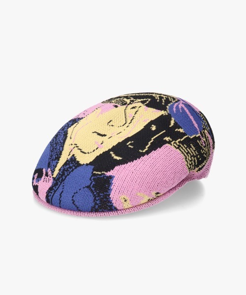 KANGOL(カンゴール)の「KANGOL×TADANORI YOKOO TROPIC 504 / カンゴール(ハンチング/ベレー帽・レディース・ピンク・SMALL/MEDIUM/LARGE/X-LARGE/XX-LARGE)」の1枚目の写真