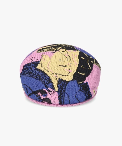 KANGOL(カンゴール)の「KANGOL×TADANORI YOKOO TROPIC 504 / カンゴール(ハンチング/ベレー帽・レディース・ピンク・SMALL/MEDIUM/LARGE/X-LARGE/XX-LARGE)」の3枚目の写真