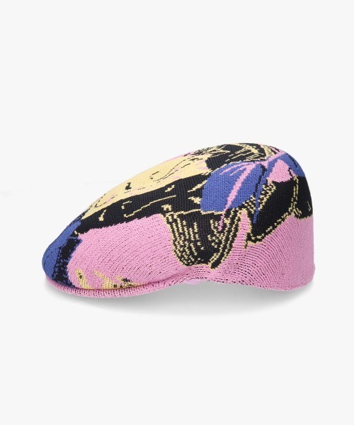 KANGOL(カンゴール)の「KANGOL×TADANORI YOKOO TROPIC 504 / カンゴール(ハンチング/ベレー帽・レディース・ピンク・SMALL/MEDIUM/LARGE/X-LARGE/XX-LARGE)」の4枚目の写真