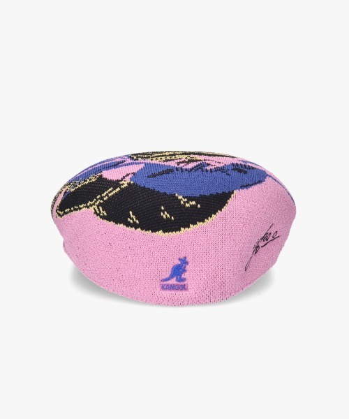 KANGOL(カンゴール)の「KANGOL×TADANORI YOKOO TROPIC 504 / カンゴール(ハンチング/ベレー帽・レディース・ピンク・SMALL/MEDIUM/LARGE/X-LARGE/XX-LARGE)」の5枚目の写真