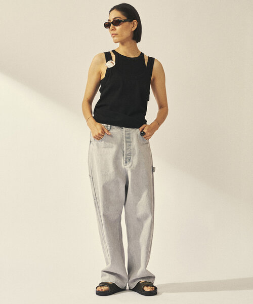 Whim Gazette(ウィムガゼット)の「【GEMINI】レイヤードノースリニット(ニット/セーター・レディース・ブラウン/ブラック・FREE)」の17枚目の写真