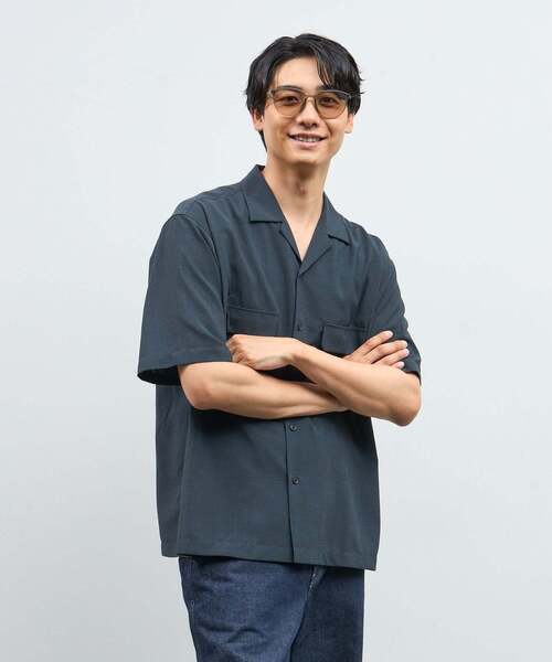 Zoff（ゾフ）の「ウェリントン型 サングラス｜軽量素材｜カラーレンズ｜紫外線対策 UVカット｜ユニセックス｜Zoff｜CLASSIC (クラシック)（サングラス・レディース・ブラウン系その他5/ブラック/ブラック系その他/ライトグレー系/クリアブルー/アイボリー/ライトグリーン/ピンク・FREE）」の9枚目の写真