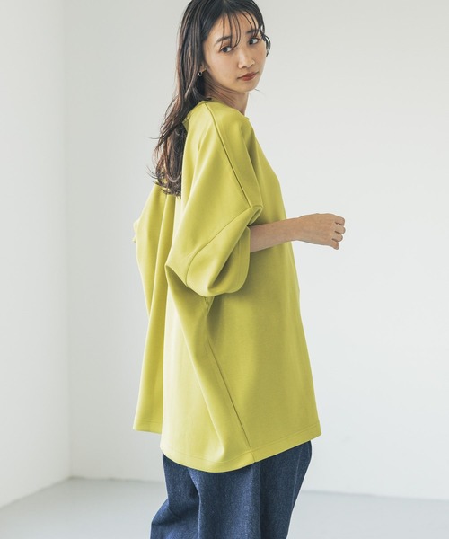 LOWRYS FARM(ローリーズファーム)の「TRPUドルマンTシャツSS 325603(Tシャツ/カットソー・レディース・ホワイト/ブラック/ブラウン/イエロー/オレンジ/パープル・MEDIUM/LARGE/SMALL)」の5枚目の写真