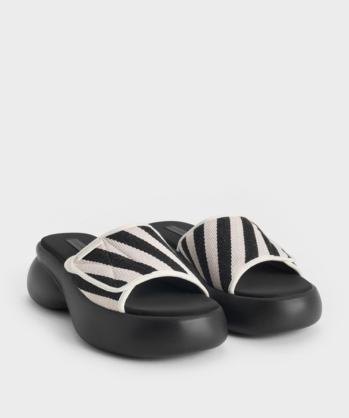 CHARLES & KEITH(チャールズ & キース)の「プラットフォーム スポーツサンダル(サンダル・レディース・ブラック系その他2/マルチ・22.5cm/23cm/23.5cm/24.5cm/25cm/25.5cm/26.5cm)」の3枚目の写真