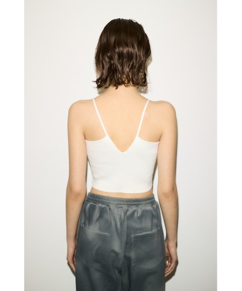 THROW by SLY（スローバイスライ）の「THROW CROP 2WAY HG CAMI クロップ ツーウェイ ハイゲージ キャミ（キャミソール・レディース・ホワイト/ブラウン/ブラック・FREE）」の10枚目の写真