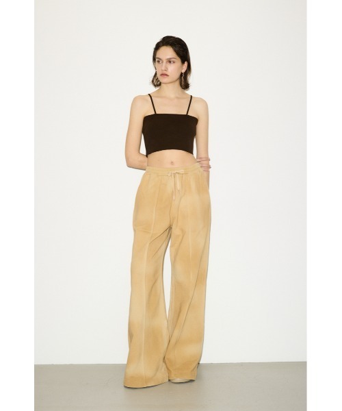 THROW by SLY（スローバイスライ）の「THROW CROP 2WAY HG CAMI クロップ ツーウェイ ハイゲージ キャミ（キャミソール・レディース・ホワイト/ブラウン/ブラック・FREE）」の6枚目の写真