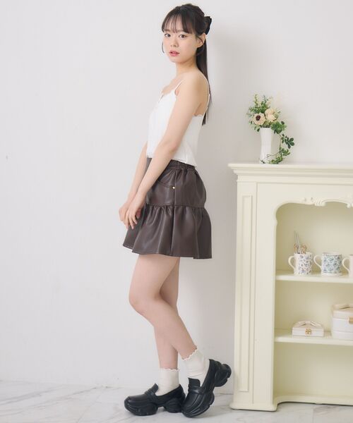 ems excite(エムズエキサイト)の「【新色追加】アソートレース付きキャミ(キャミソール・レディース・ブラック系その他/オフホワイト/ブルー系その他/レッド系その他・FREE)」の19枚目の写真