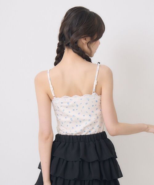 ems excite(エムズエキサイト)の「【新色追加】アソートレース付きキャミ(キャミソール・レディース・ブラック系その他/オフホワイト/ブルー系その他/レッド系その他・FREE)」の11枚目の写真