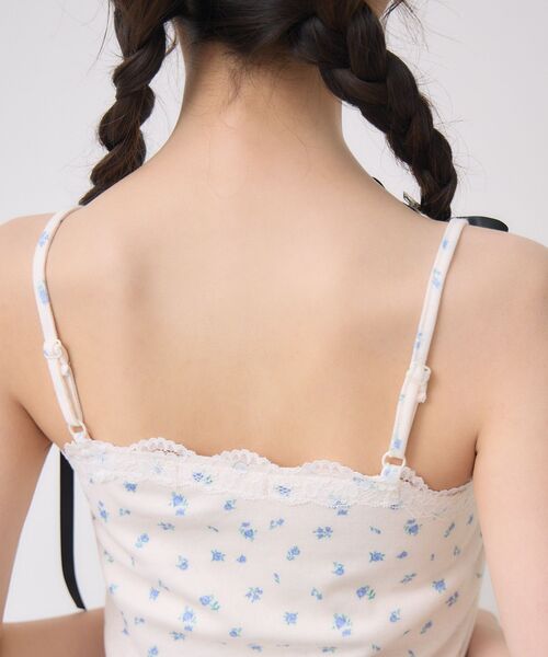 ems excite(エムズエキサイト)の「【新色追加】アソートレース付きキャミ(キャミソール・レディース・ブラック系その他/オフホワイト/ブルー系その他/レッド系その他・FREE)」の16枚目の写真