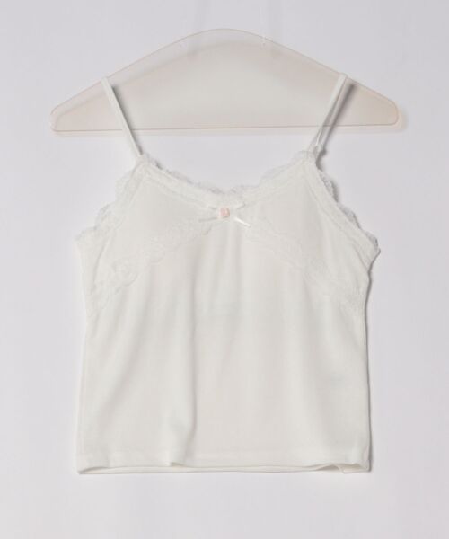 ems excite(エムズエキサイト)の「【新色追加】アソートレース付きキャミ(キャミソール・レディース・ブラック系その他/オフホワイト/ブルー系その他/レッド系その他・FREE)」の7枚目の写真