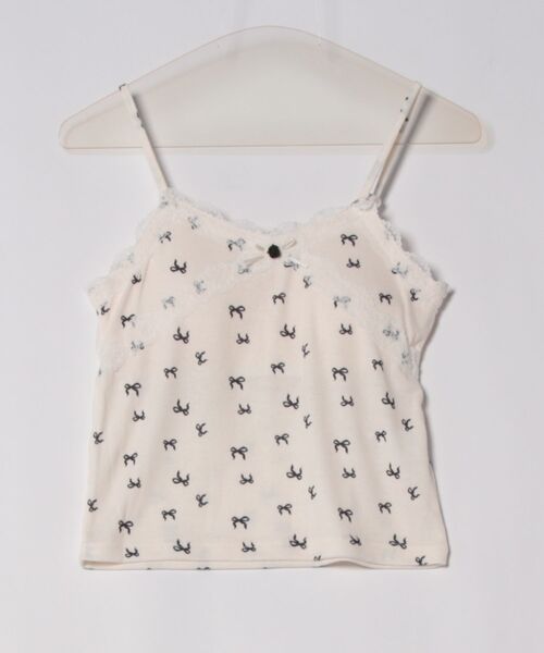 ems excite(エムズエキサイト)の「【新色追加】アソートレース付きキャミ(キャミソール・レディース・ブラック系その他/オフホワイト/ブルー系その他/レッド系その他・FREE)」の6枚目の写真