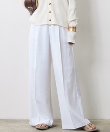 CHIC STYLE | レーヨン麻タックワイドパンツ＜大きいサイズ有＞シックスタイル(その他パンツ)