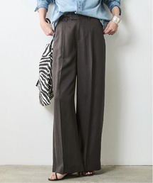 CHIC STYLE | レーヨン麻タックワイドパンツ＜大きいサイズ有＞シックスタイル(その他パンツ)
