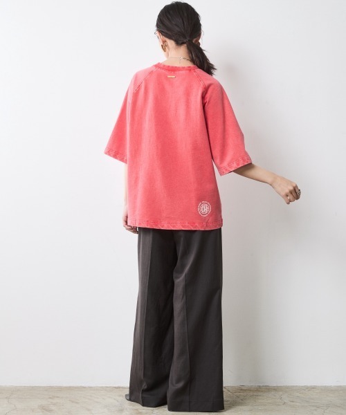 CHIC STYLE（シックスタイル）の「レーヨン麻タックワイドパンツ＜大きいサイズ有＞シックスタイル（スラックス・レディース・オフホワイト/チャコール・5L/4L/3L/LL/L/M）」の8枚目の写真