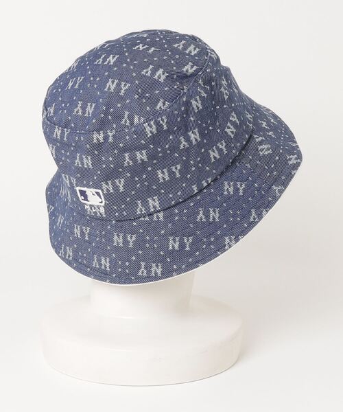 MLB Korea Denim Dia Monogram Bucket Hat 3AHTMD13N ハット セール】【日本未発売】MLB KOREA Denim Dia Monogram Bucket