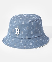 MLB Korea(GGr[RA)́y{zMLB KOREA Denim Dia Monogram Bucket Hat GGr[RA fj_Ch mO oPbgnbg(nbg)