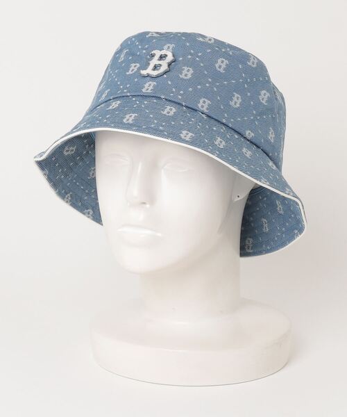 MLB Korea Denim Dia Monogram Bucket Hat 3AHTMD13N ハット セール】【日本未発売】MLB KOREA Denim Dia Monogram Bucket