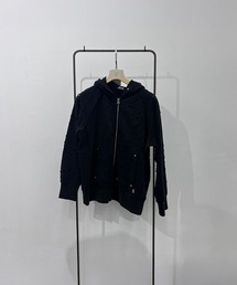 Dameged Zip up Hoodie