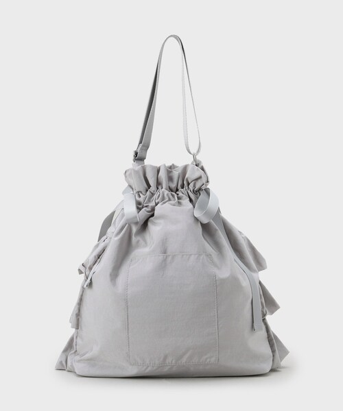 OPAQUE.CLIP（オペークドットクリップ）の「【長さ調整可能】ドロストリボンフリルティアードショルダーバッグ（ショルダーバッグ・レディース・グレー/ブラック/グリーン系/ベージュ・00）」の19枚目の写真
