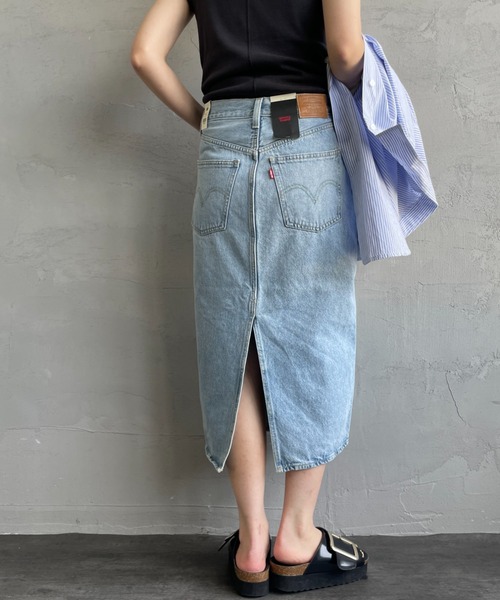 リーバイス　デニムスリットスカート Levi's デニムスカート 「LEVI'S/リーバイス」 ハイライズ