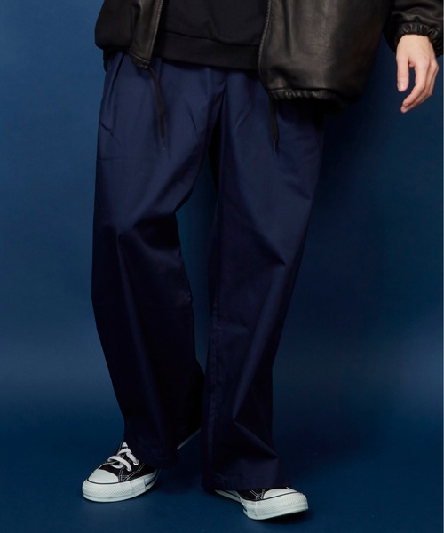 unrelaxing（アンリラクシング）の「ツータックボリュームワイドスラックス（スラックス・メンズ・ネイビー/ブラック・マルチサイズ）」の21枚目の写真