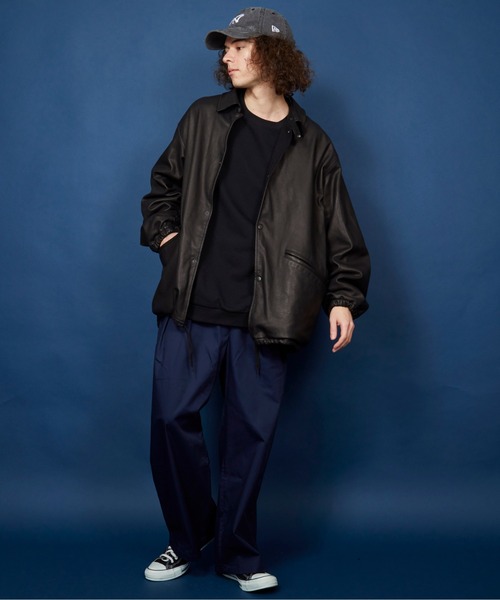 unrelaxing（アンリラクシング）の「ツータックボリュームワイドスラックス（スラックス・メンズ・ネイビー/ブラック・マルチサイズ）」の11枚目の写真