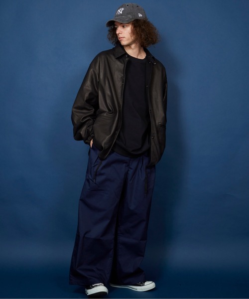 unrelaxing（アンリラクシング）の「ツータックボリュームワイドスラックス（スラックス・メンズ・ネイビー/ブラック・マルチサイズ）」の13枚目の写真