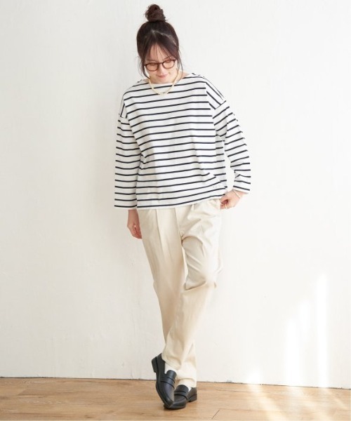 LBC(エルビーシー)の「【美脚効果抜群】さらひやプラスジップレスパンツ(その他パンツ・レディース・ネイビー/ホワイト/ブルー/ブラック/ダークオリーブ・S/M/L)」の10枚目の写真