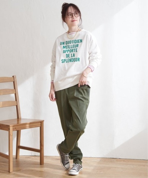 LBC(エルビーシー)の「【美脚効果抜群】さらひやプラスジップレスパンツ(その他パンツ・レディース・ネイビー/ホワイト/ブルー/ブラック/ダークオリーブ・S/M/L)」の14枚目の写真