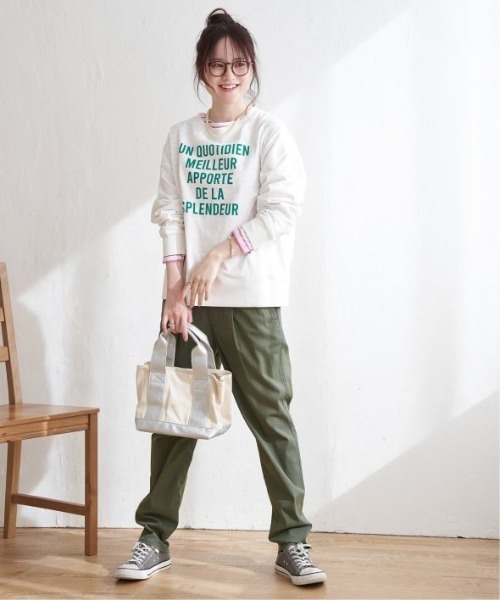 LBC(エルビーシー)の「【美脚効果抜群】さらひやプラスジップレスパンツ(その他パンツ・レディース・ネイビー/ホワイト/ブルー/ブラック/ダークオリーブ・S/M/L)」の15枚目の写真