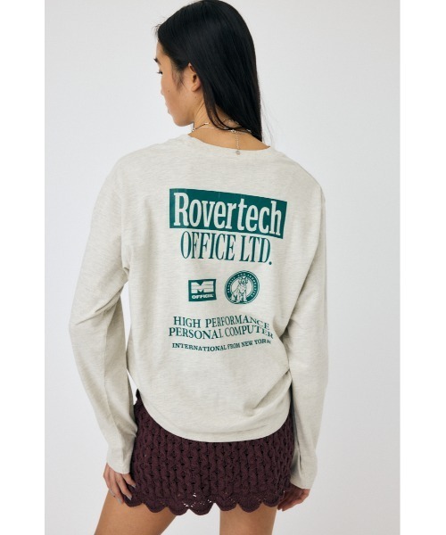 MOUSSY(マウジー)の「COMPANY ロングスリーブTシャツ(Tシャツ/カットソー・レディース・ホワイト/ネイビー/杢グレー・FREE)」の7枚目の写真