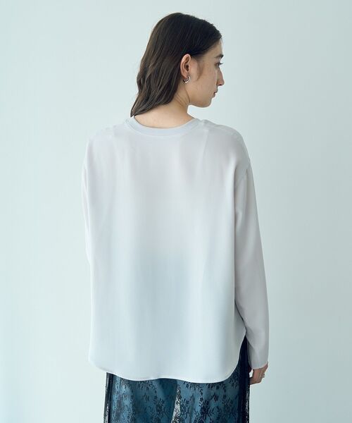 YECCA VECCA(イェッカヴェッカ)の「フォトプリントジョーゼットTee(Tシャツ/カットソー・レディース・ライトグレー/オフホワイト・FREE)」の22枚目の写真