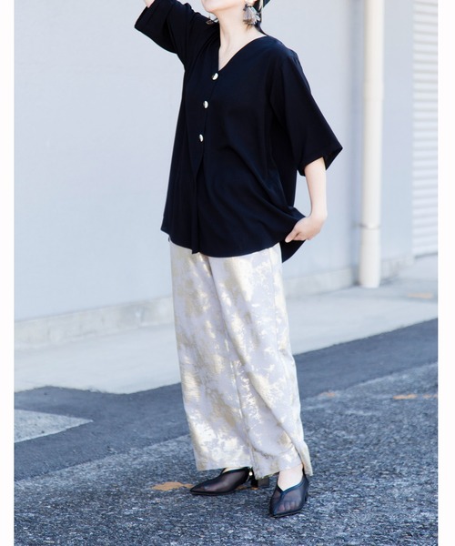 セール】【WEB限定アイテム】ﾊﾞｯｸﾀｯｸﾌﾞﾗｳｽ（シャツ/ブラウス