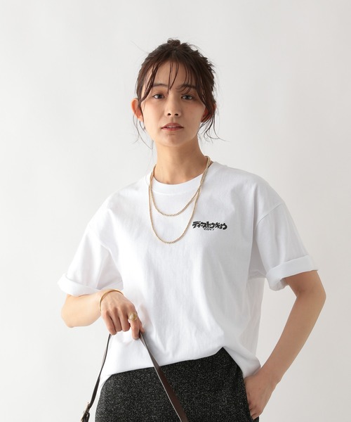 GLOBAL WORK(グローバルワーク)の「スーベニアTシャツ/半袖/一部店舗限定/326733(Tシャツ/カットソー・メンズ・ホワイト系1/ホワイト系2/ホワイト系3/ホワイト系4/ホワイト系5/ホワイト系6/ホワイト系7/ホワイト系8/ブラック/ブラック系その他・SMALL/MEDIUM/LARGE/X-LARGE)」の13枚目の写真