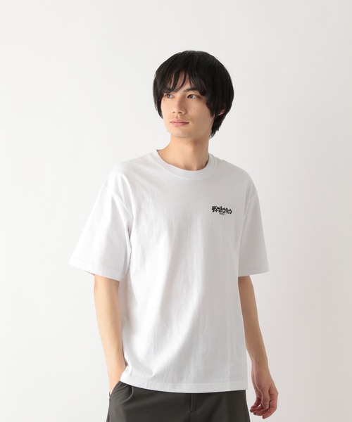 GLOBAL WORK(グローバルワーク)の「スーベニアTシャツ/半袖/一部店舗限定/326733(Tシャツ/カットソー・メンズ・ホワイト系1/ホワイト系2/ホワイト系3/ホワイト系4/ホワイト系5/ホワイト系6/ホワイト系7/ホワイト系8/ブラック/ブラック系その他・SMALL/MEDIUM/LARGE/X-LARGE)」の18枚目の写真