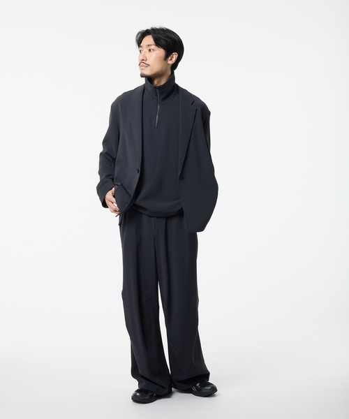 STUDIOUS（ステュディオス）の「(STUDIOUS/ステュディオス)ESSENTIAL RELAX JACKET（テーラードジャケット・メンズ・ブラック/ダークグレー・1/2）」の4枚目の写真