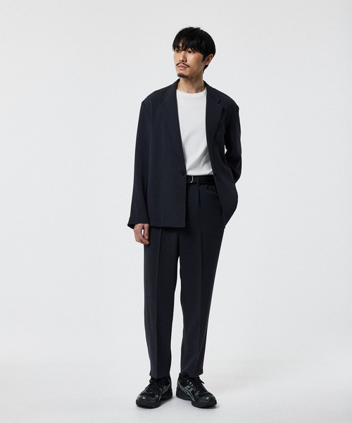 STUDIOUS（ステュディオス）の「(STUDIOUS/ステュディオス)ESSENTIAL RELAX JACKET（テーラードジャケット・メンズ・ブラック/ダークグレー・1/2）」の5枚目の写真