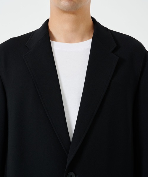 STUDIOUS（ステュディオス）の「(STUDIOUS/ステュディオス)ESSENTIAL RELAX JACKET（テーラードジャケット・メンズ・ブラック/ダークグレー・1/2）」の21枚目の写真