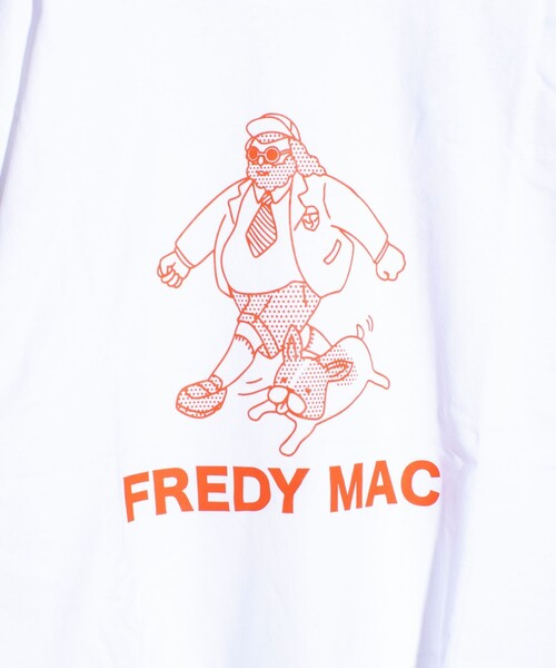 FREDY MAC（フレディーマック）の「【FREDYMAC/フレディマック】プレッピーおじさん dog run オリジナルボディ Tシャツ（Tシャツ/カットソー・メンズ・アッシュグレー/ホワイト・L/M/S）」の6枚目の写真