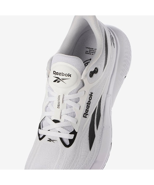 Reebok(リーボック)の「ジグ二ション / ZIGNITION(スニーカー・メンズ・ホワイト/ブラック・25.0cm/25.5cm/26.0cm/26.5cm/27.0cm/27.5cm/28.0cm/28.5cm/29.0cm/30.0cm)」の7枚目の写真