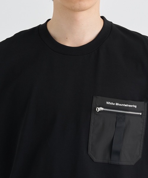 WHITE MOUNTAINEERING(ホワイトマウンテニアリング)の「【White Mountaineering / ホワイトマウンテニアリング】ZIP POCKET T-SHIRT(Tシャツ/カットソー・メンズ・ホワイト/ブラック・1/2/3)」の7枚目の写真