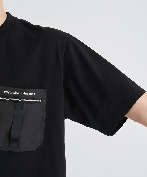 WHITE MOUNTAINEERING(ホワイトマウンテニアリング)の「【White Mountaineering / ホワイトマウンテニアリング】ZIP POCKET T-SHIRT(Tシャツ/カットソー・メンズ・ホワイト/ブラック・1/2/3)」の5枚目の写真
